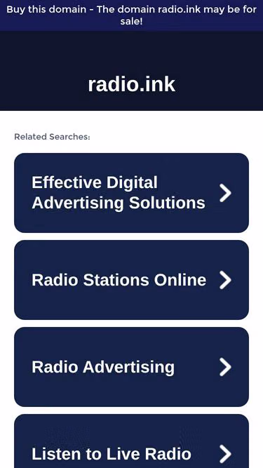 Screenshot of radio.ink