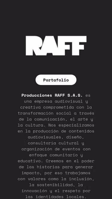 Screenshot of raff.com.co