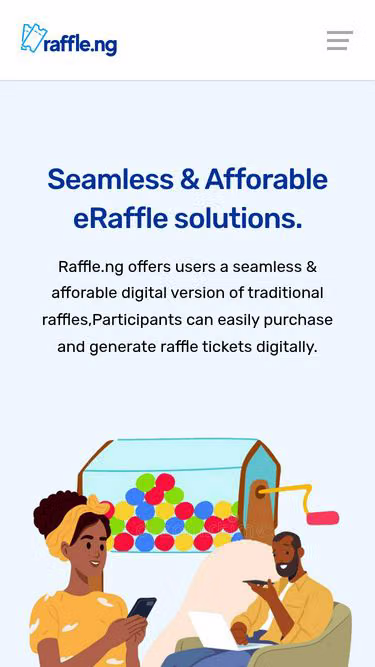 Screenshot of raffle.ng