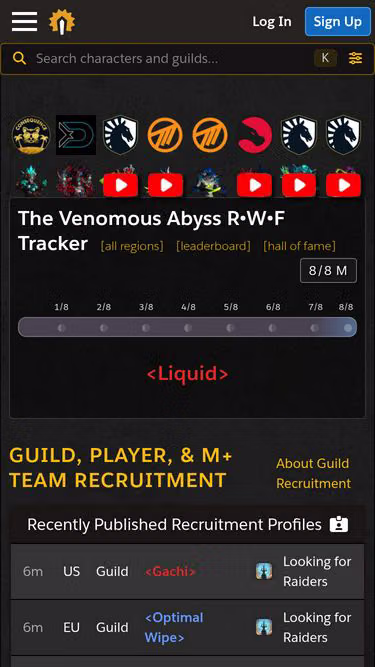 Screenshot of raider.site