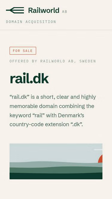 Screenshot of rail.dk