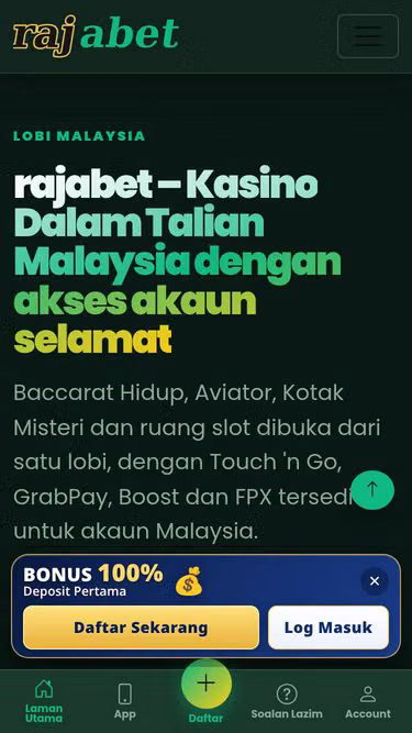 Screenshot of rajabet.asia