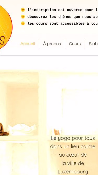 Screenshot of rajayoga.lu