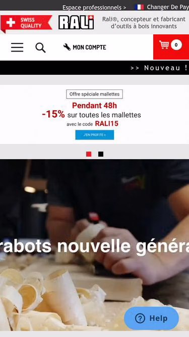 Screenshot of rali.be