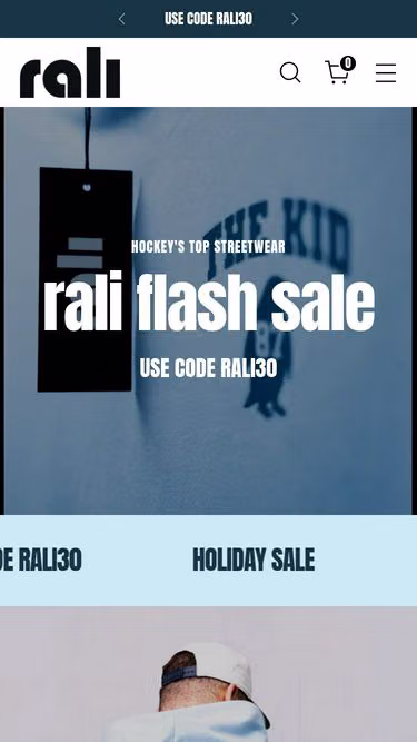 Screenshot of rali.club