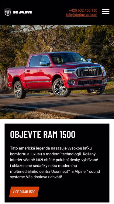 Screenshot of ramtrucks.cz