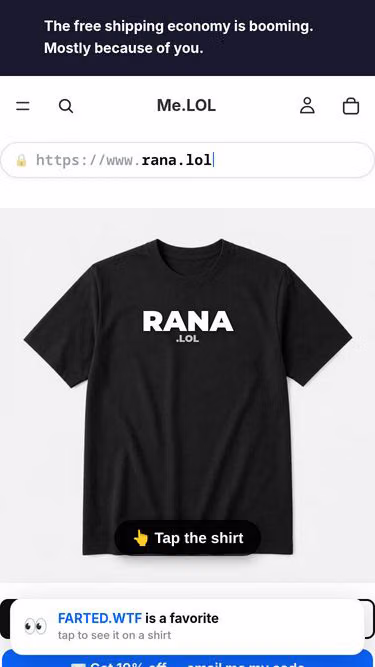 Screenshot of rana.lol