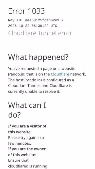 Screenshot of rando.in