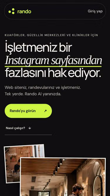 Screenshot of rando.vu