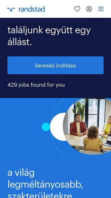Screenshot of randstad.hu