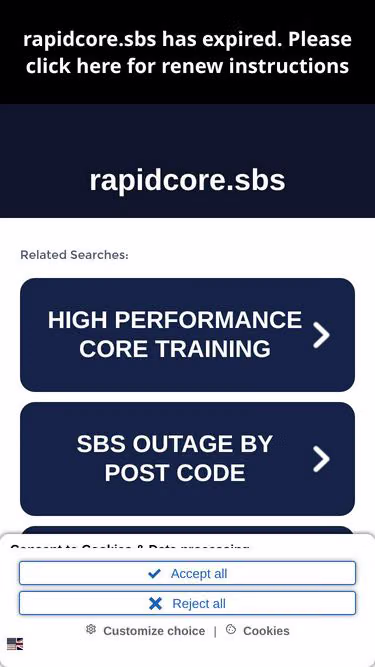 Screenshot of rapidcore.sbs