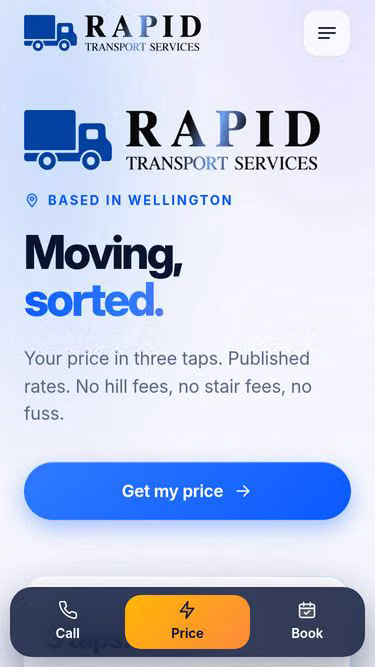 Screenshot of rapidtransport.nz