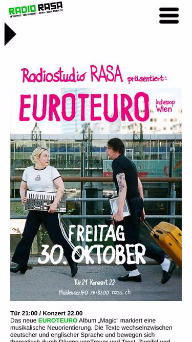 Screenshot of rasa.ch