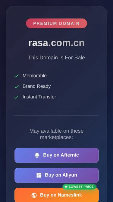 Screenshot of rasa.com.cn