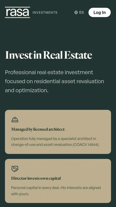 Screenshot of rasa.investments