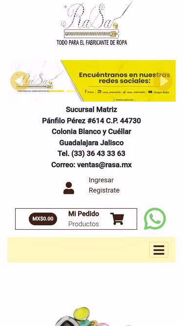 Screenshot of rasa.mx