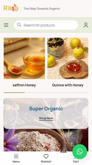 Screenshot of rasa.pk