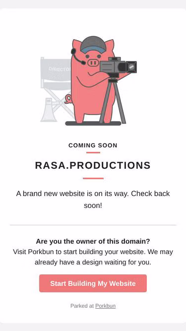 Screenshot of rasa.productions