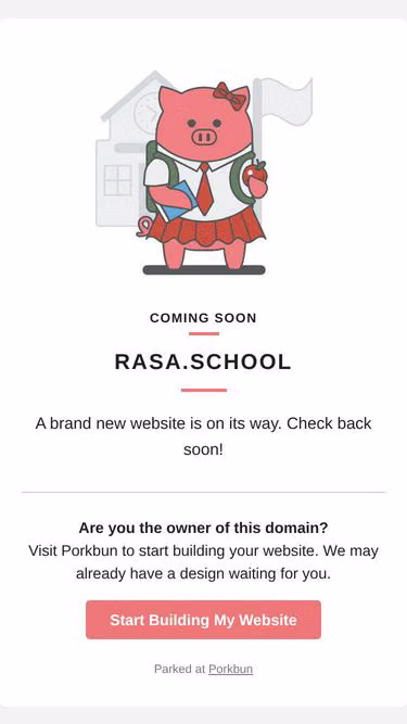 Screenshot of rasa.school