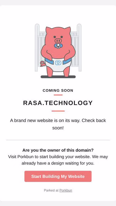 Screenshot of rasa.technology