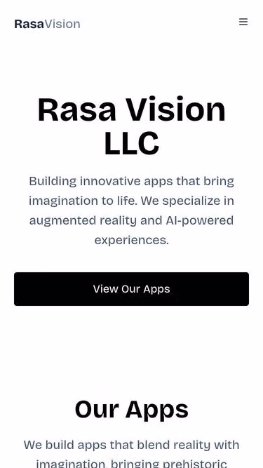 Screenshot of rasa.vision
