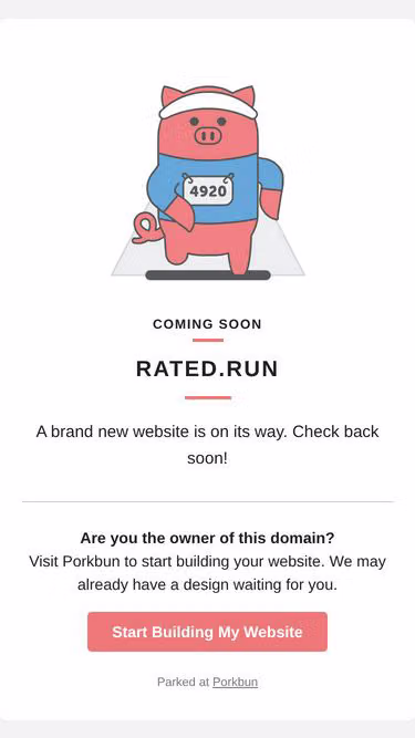 Screenshot of rated.run