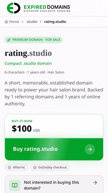 Screenshot of rating.studio