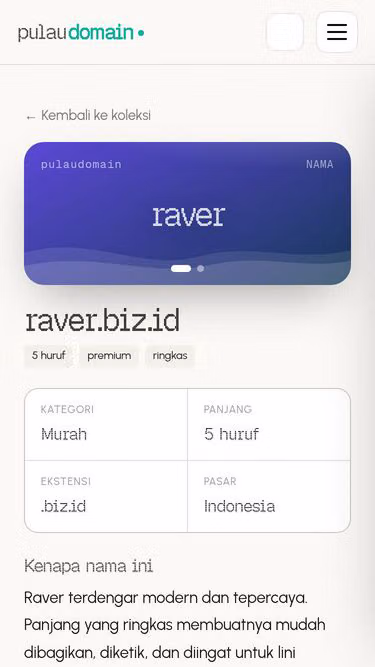 Screenshot of raver.biz.id