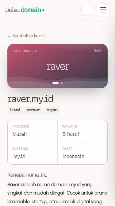 Screenshot of raver.my.id