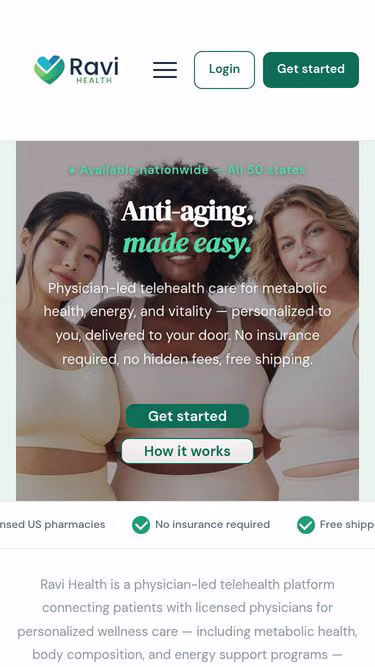 Screenshot of ravi.care