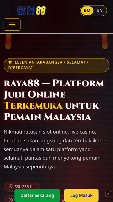 Screenshot of raya88.one