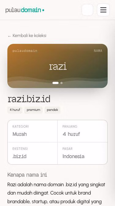 Screenshot of razi.biz.id