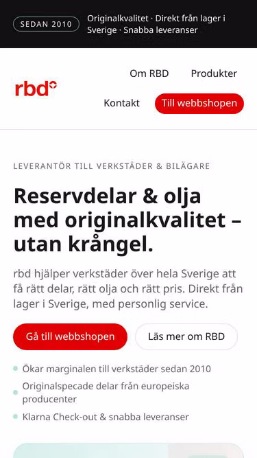 Screenshot of rbd.se