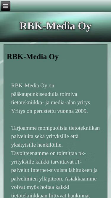 Screenshot of rbk.fi