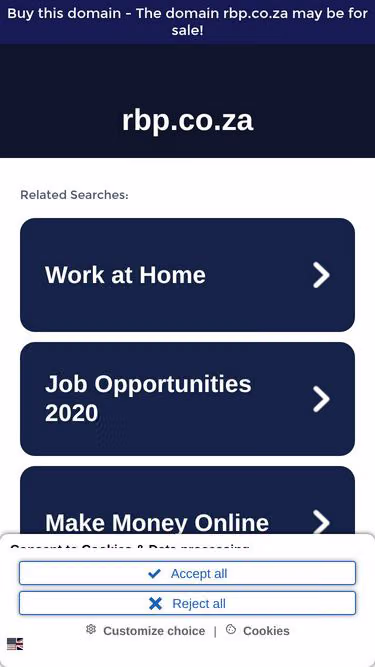 Screenshot of rbp.co.za