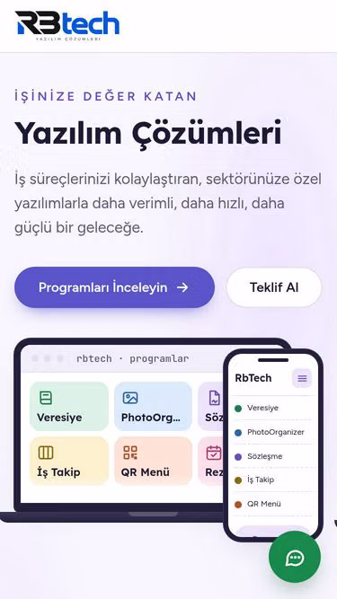 Screenshot of rbtech.com.tr