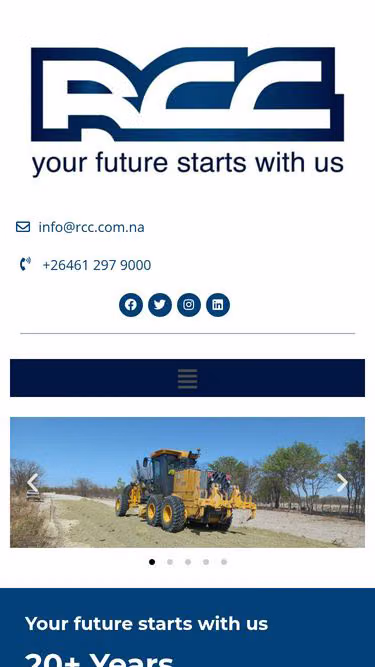 Screenshot of rcc.com.na