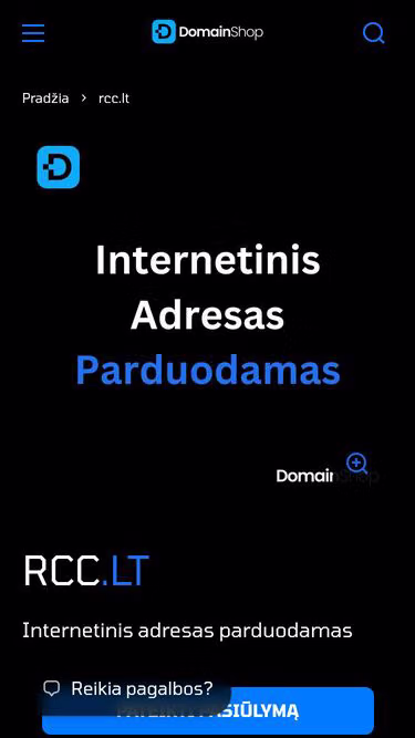 Screenshot of rcc.lt