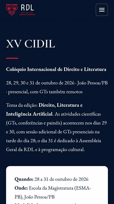Screenshot of rdl.org.br