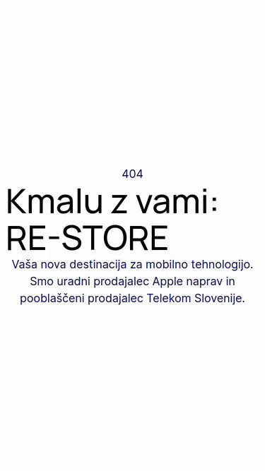 Screenshot of re-store.si