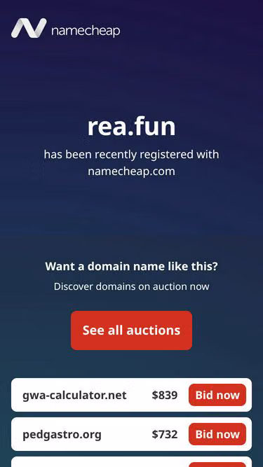 Screenshot of rea.fun