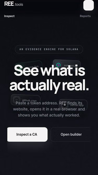 Screenshot of rea.social