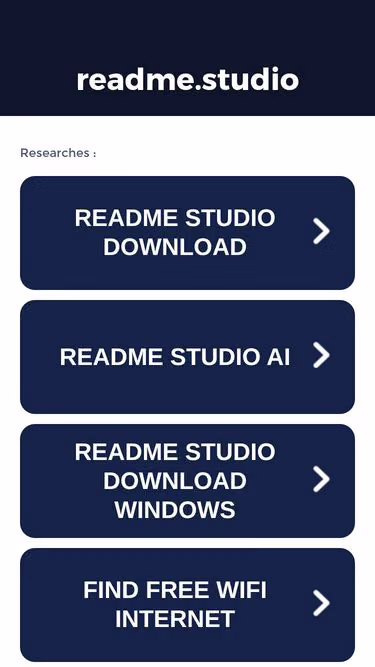 Screenshot of readme.studio