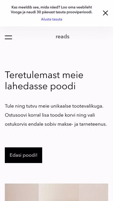 Screenshot of reads.ee