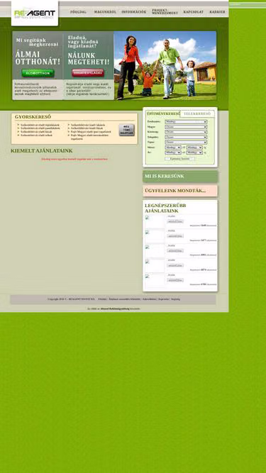 Screenshot of reagent.hu