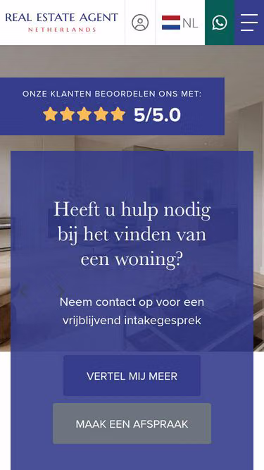 Screenshot of realestateagent.nl