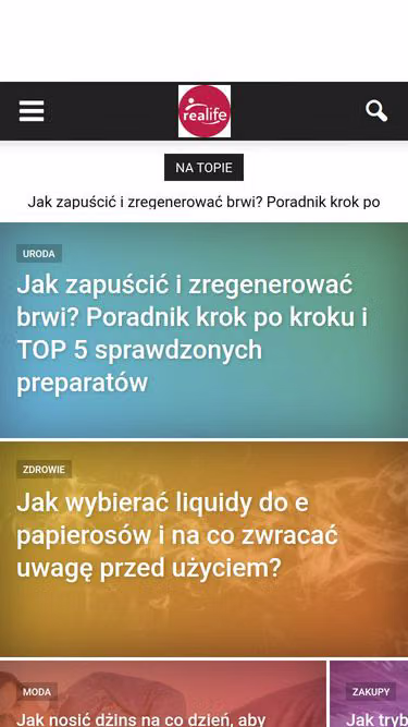Screenshot of realife.pl