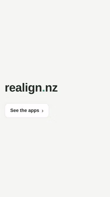 Screenshot of realign.nz