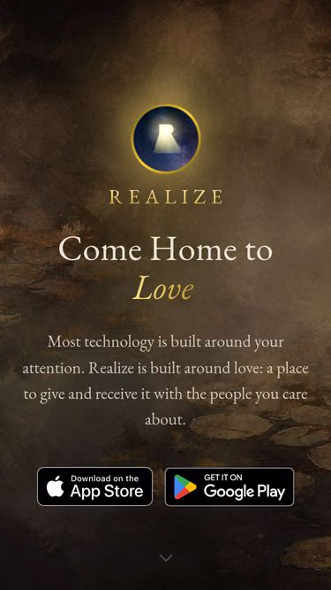 Screenshot of realize.love