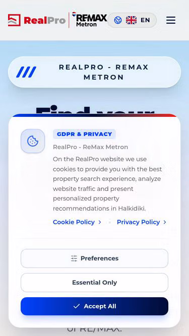 Screenshot of realpro.gr